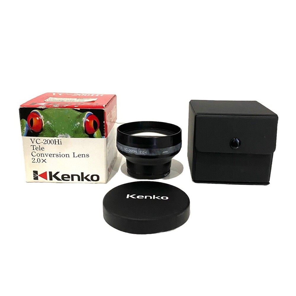Kenko VC-200Hi 2.0x Telephoto Converter Lens 52mm 49mm Japan Video Camera
